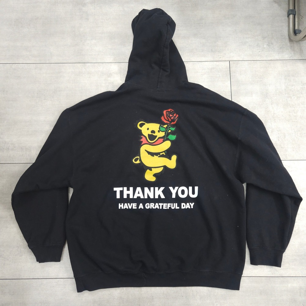 Market Grateful Dead Thank You Have A Grateful Day Hoodie Black XXL Mens